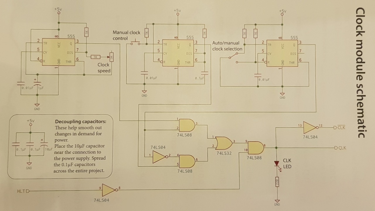 Ben Eater 6502 Kit — Day 05 Finishing the clock module · 6502 Tutorial