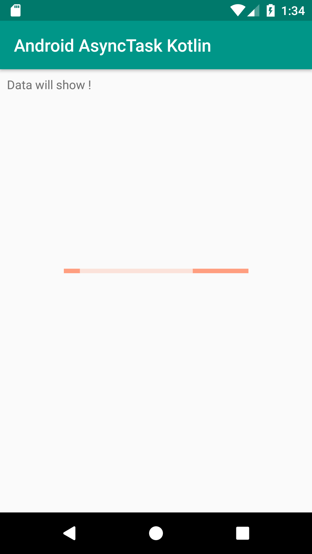 Android AsyncTask example with progress bar in kotlin
