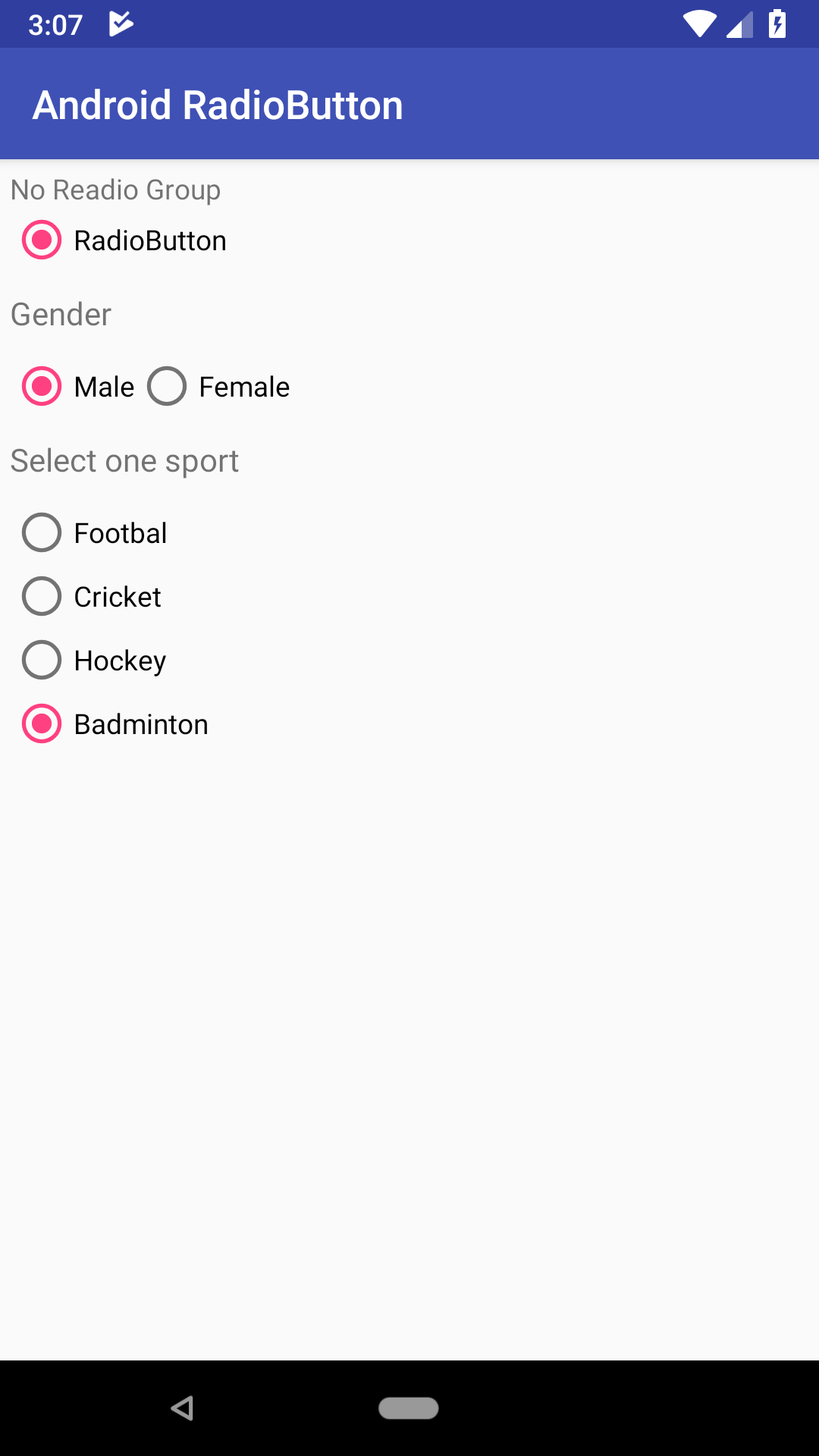 Android RadioButton & RadioGroup with Example in Kotlin EyeHunts