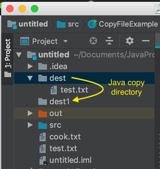 Java Copy File Directory New Name (Rename) with example EyeHunts