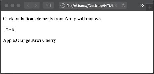 JavaScript Array Pop Method Remove last element EyeHunts