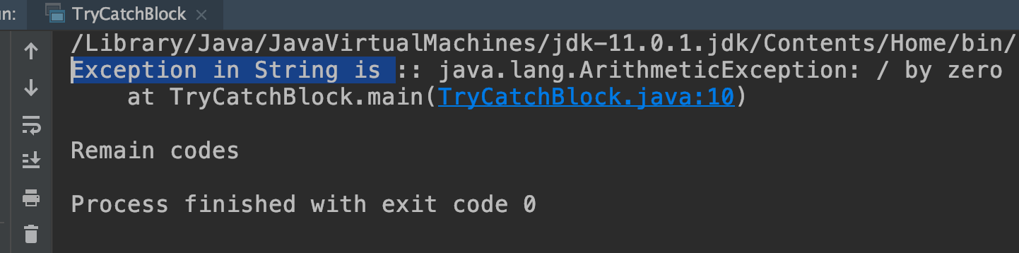Java print stack trace to string