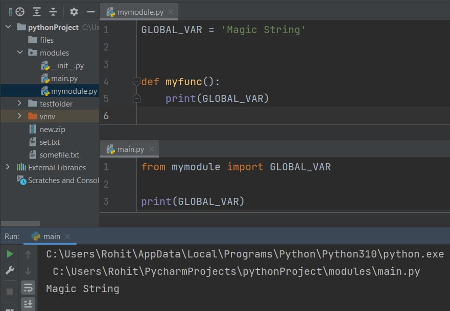 Global constants in Python