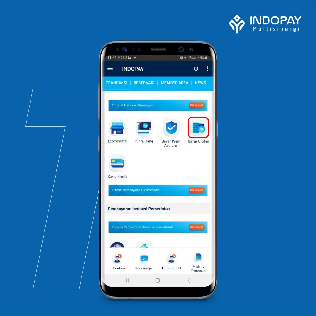 Tutorial Bayar Cicilan INDOPAY