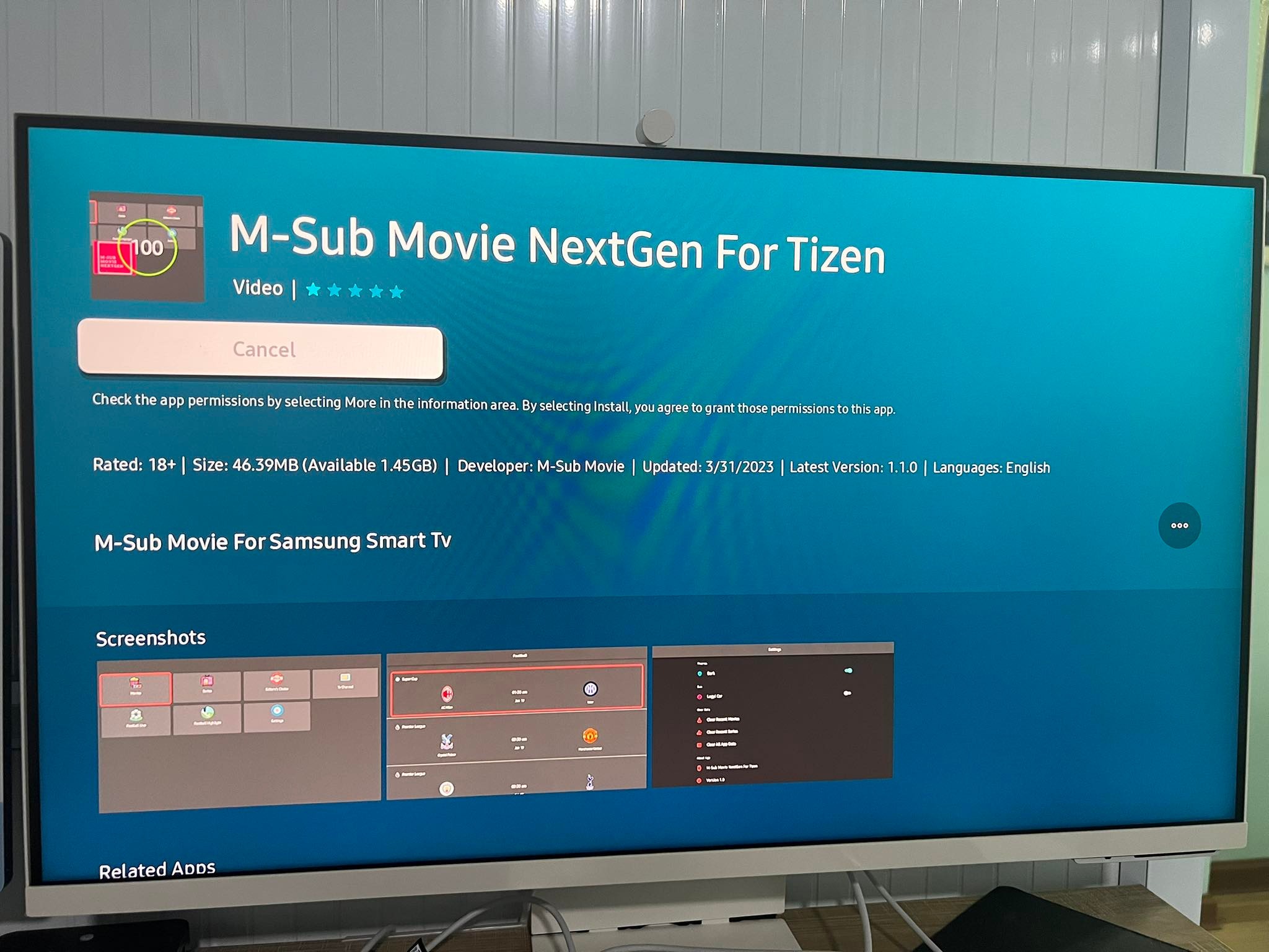 MSub Movie App ကို Samsung Smart Tv Tizen OS မှာအသုံးပြုနည်း Channel