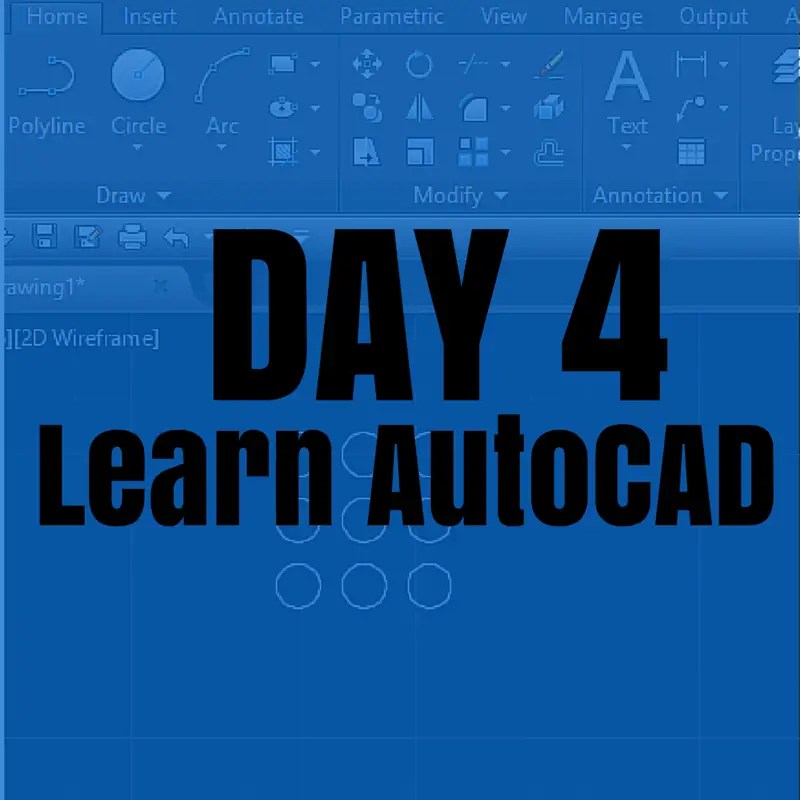 Learn AutoCAD Basics DAY 4 Tutorial45