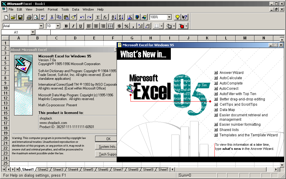 Excel 95 Tutorial Excel