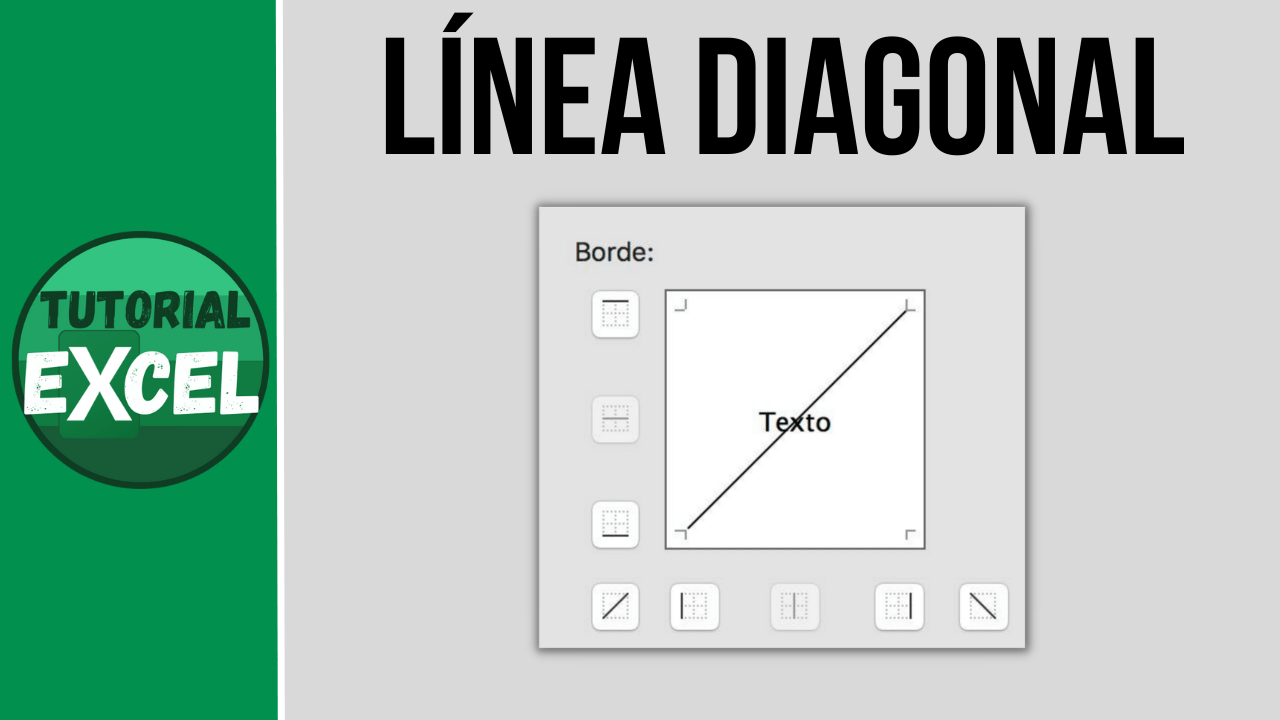 ¿Cómo agregar una línea diagonal en Excel? Paso a paso y con ejemplos