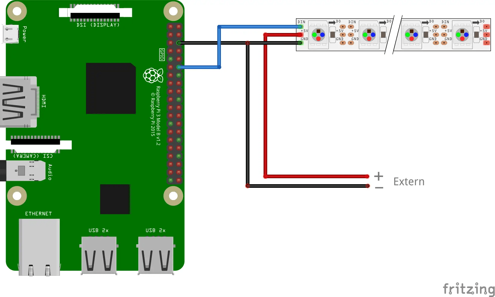 Issue with NeoPixel Led Strip raspberry_pi