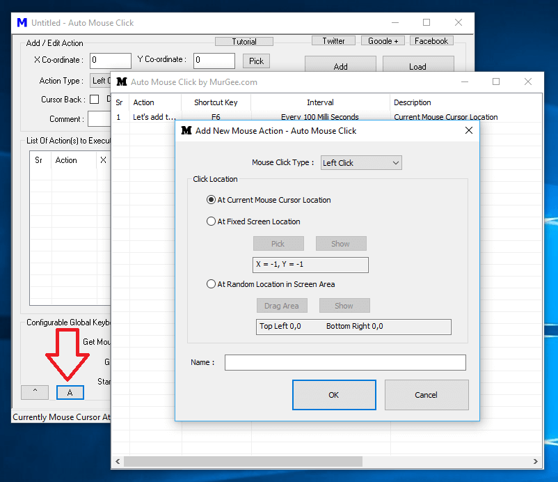 Screenshots of Auto Mouse Click Software Automate Windows with Mouse and Keyboard Automation