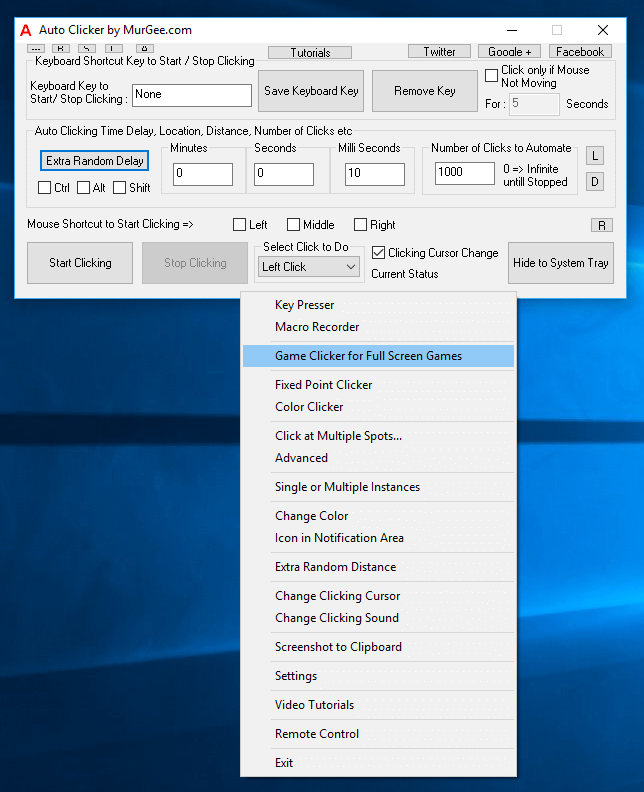 Auto Click at Current Mouse Cursor Location from Macro Script