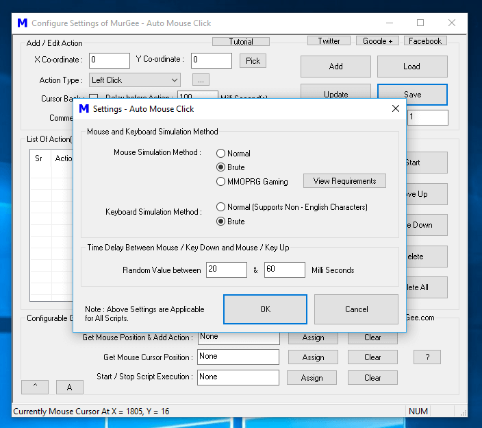 Mouse Automation Macro Actions for Script Automate Windows with Mouse