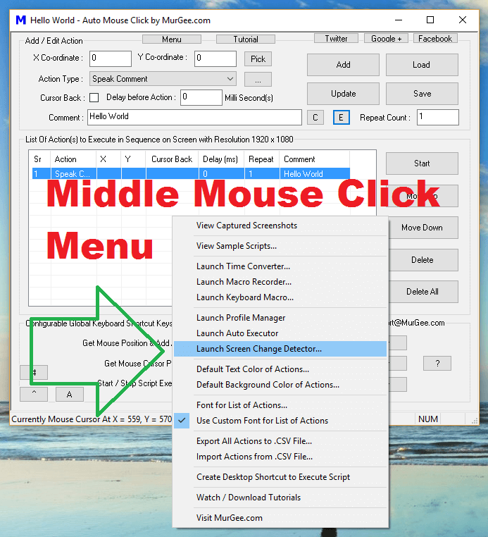 Automatic Screen Change Detection Automate Windows with Mouse and