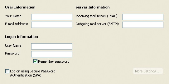 Email Application Setup HostMonster