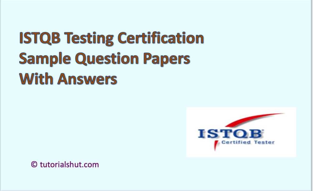 istqb sample papers/istqb certification/qa certification Tutorials Hut
