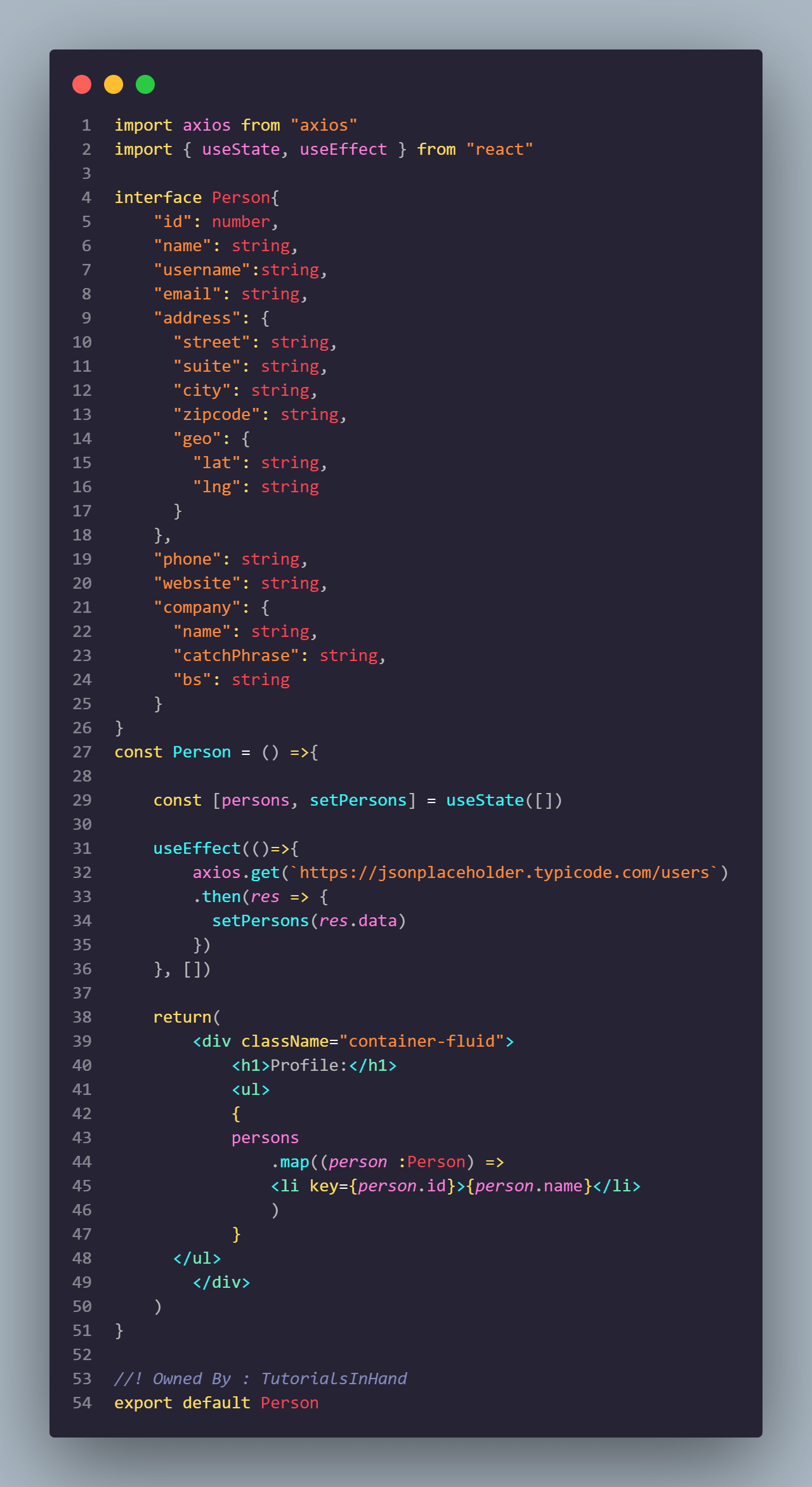 Axios in react typescript for Get, Post, Put and Delete