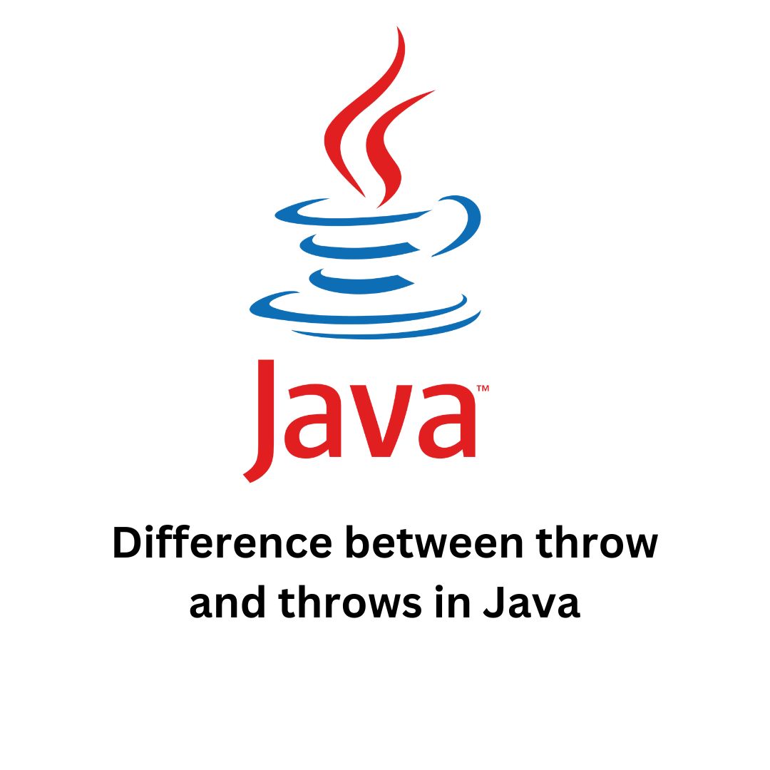 Java Throw Throws Difference at Bobby Wilkerson blog