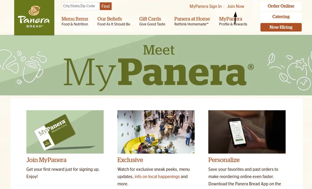 Access To My Panera Card Account