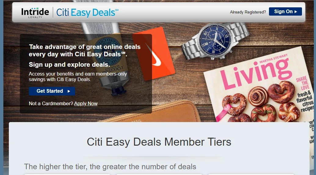 Steps to Access CitiEasyDeals Account