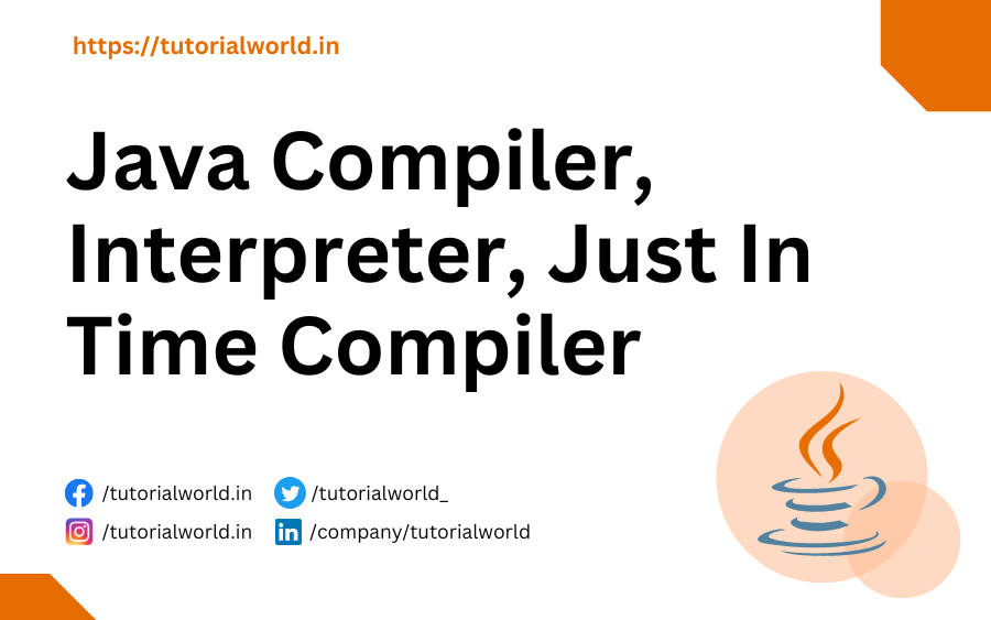Java Compiler, Interpreter, Just In Time Compiler Tutorial World
