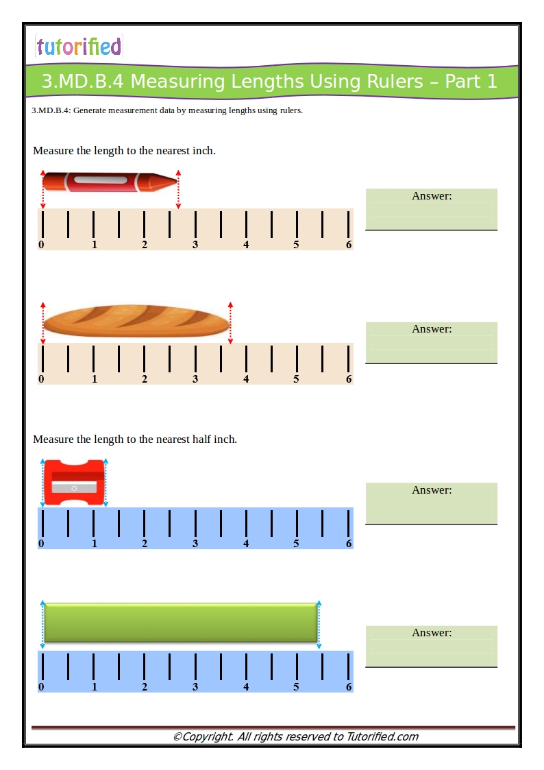 3rd Grade Common Core Math Worksheets