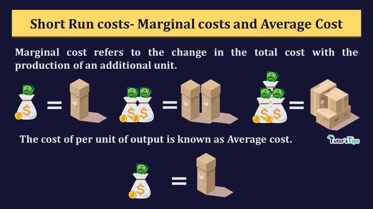 Short Run Costs Average Cost and Marginal Cost Tutor's Tips