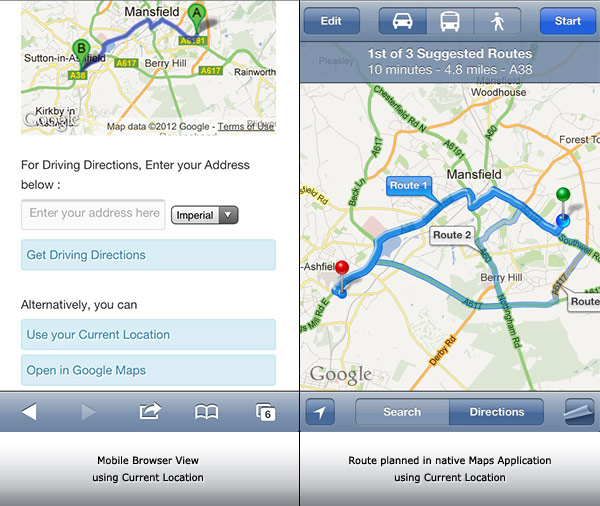 Driving Directions From Current Location To Use Geo Location to Give Your Customers Driving Directions