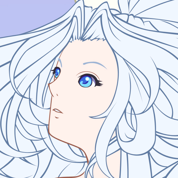 Erstellen von Engelsvektorillustration im AnimeStil in Adobe