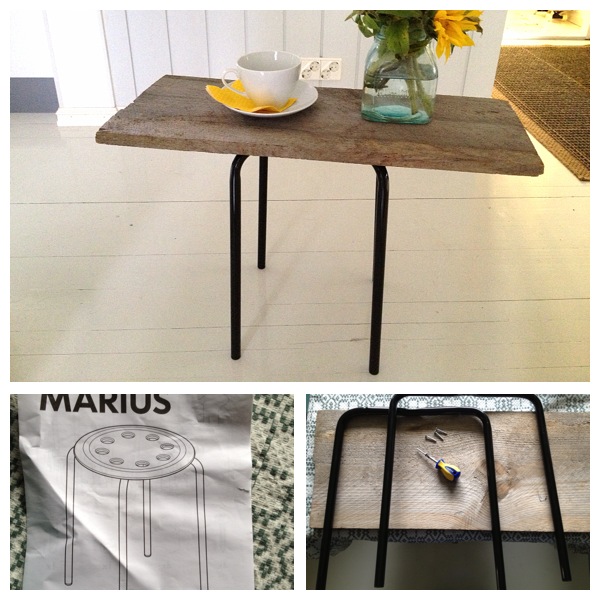 Mariusjakkara pöydäksi. Ikea hack, Home furniture, Ikea