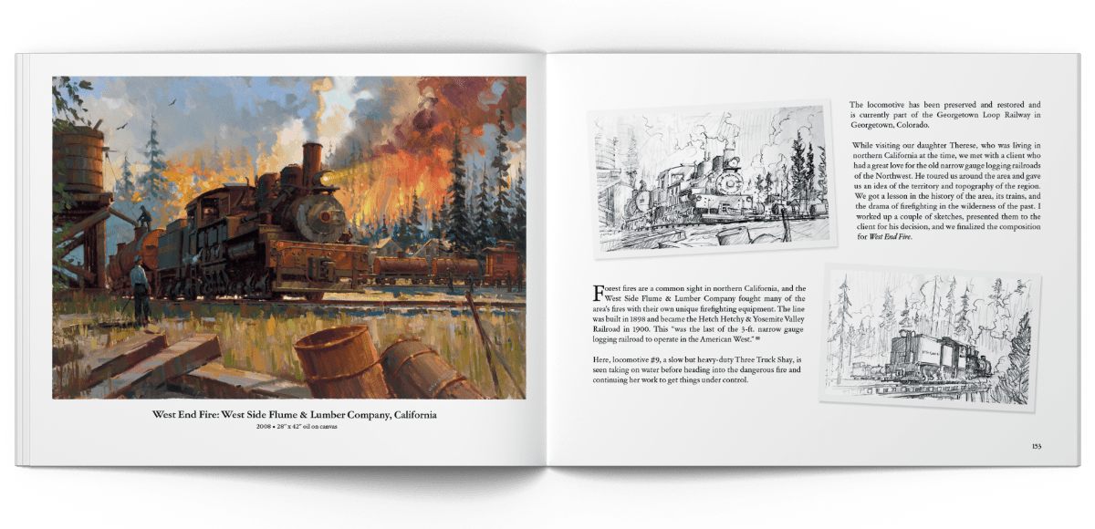 SOFTCOVER A Fine Art Career Powered by SteamThe Railroad Paintings of