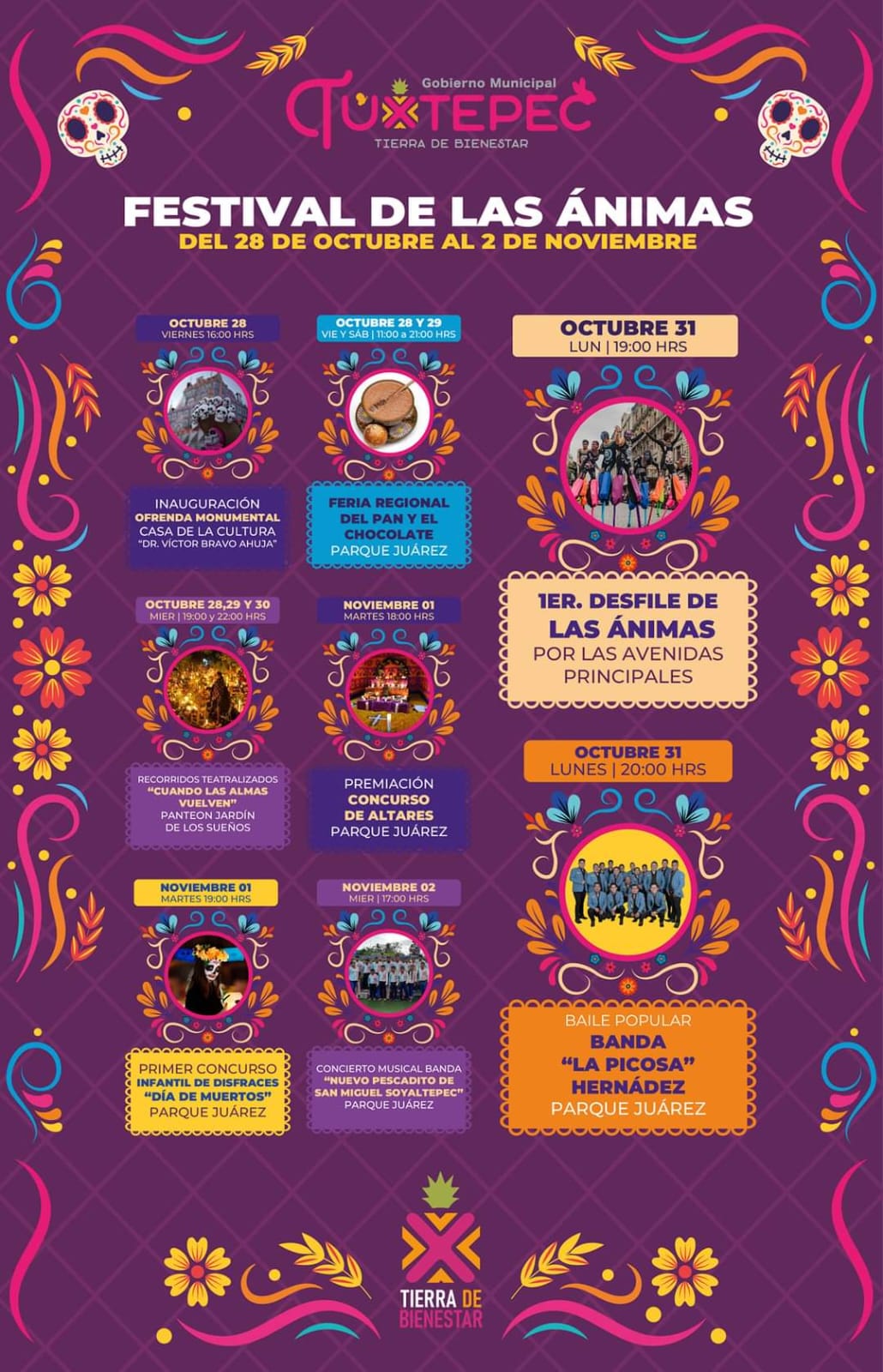 El Gobierno Municipal Tuxtepec te invita a disfrutar del 28 de octubre