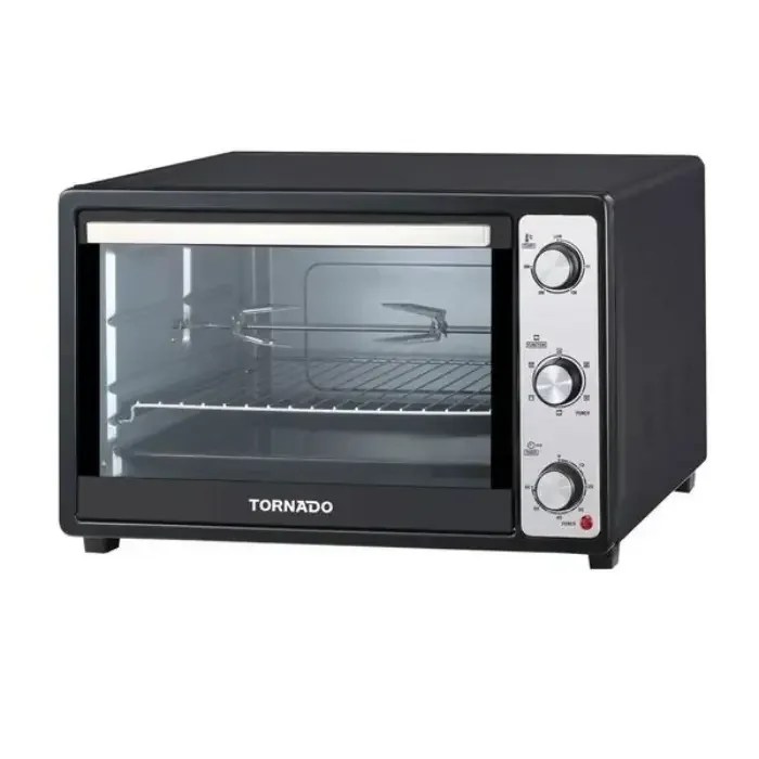 TORNADO Electric Oven 48 litre 1800 Watt With Grill and Fan Black TEO