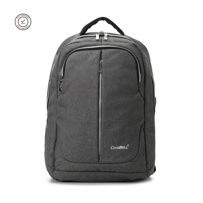 COOLBELL Large Capacity Water Resistant Laptop Backpack 17.3Inch CB5006 Gray Technology Valley