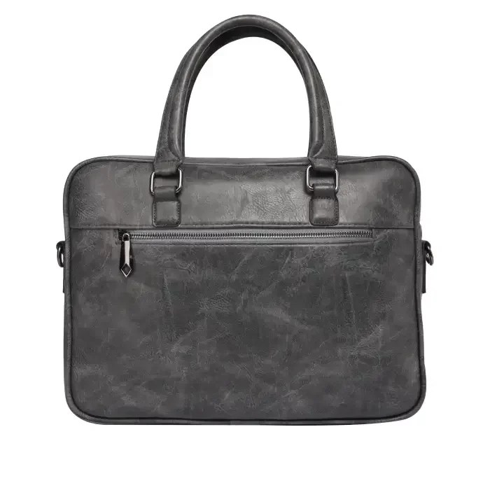ELITE Elegant Leather Bag Grey Technology Valley