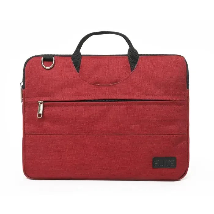 Elite 14 inch Laptop Case Protective Sleeve With Hand Strap Red Technology Valley