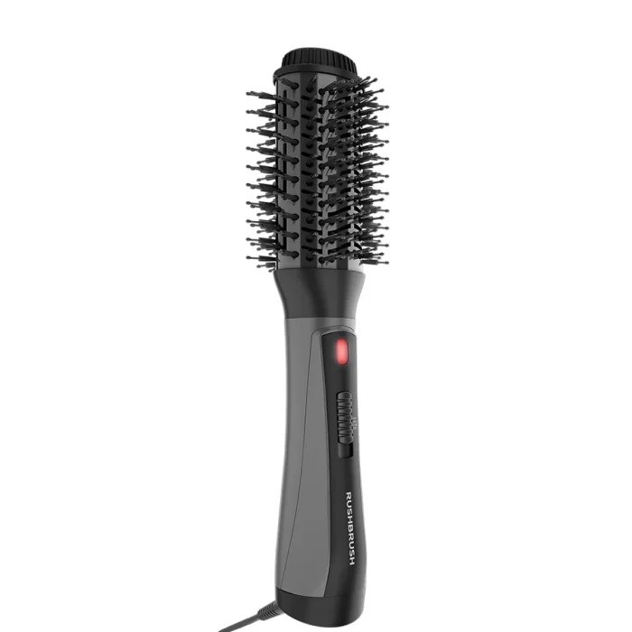 Rush Brush Hair Straightener Brush V2 Black Technology Valley Technology Valley