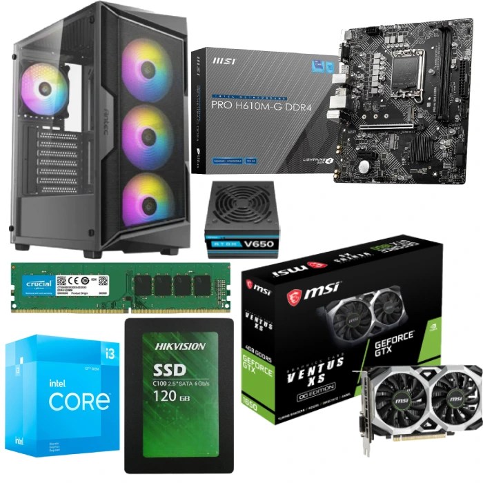 Buy PC Gaming Bundle Intel Ci312100 Processor, Intel H610 Motherboard