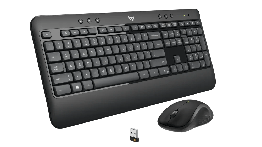 Logitech MK540 Advanced Wireless Keyboard Mouse Combo - Black