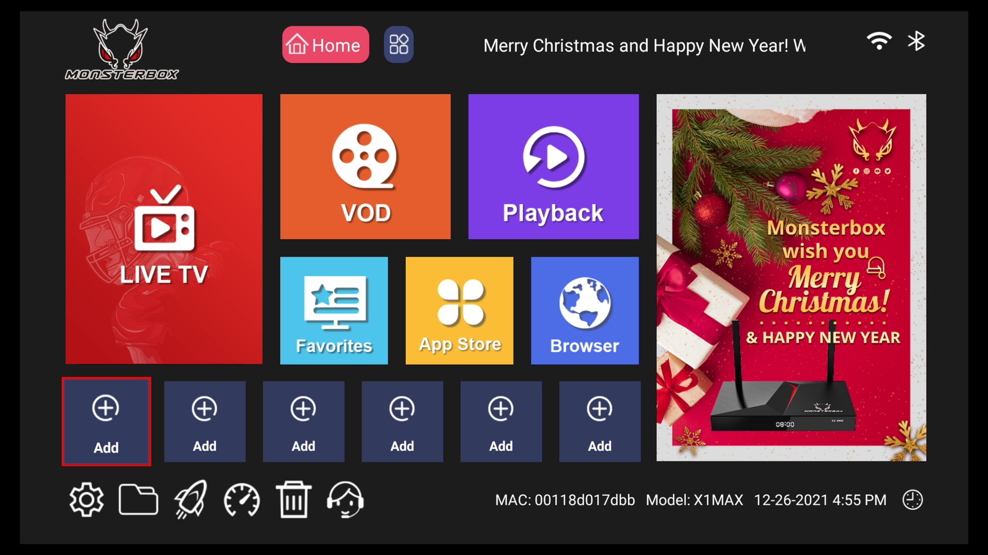 Monsterbox X1 Max Live TV Android TV Box TV Box Stop