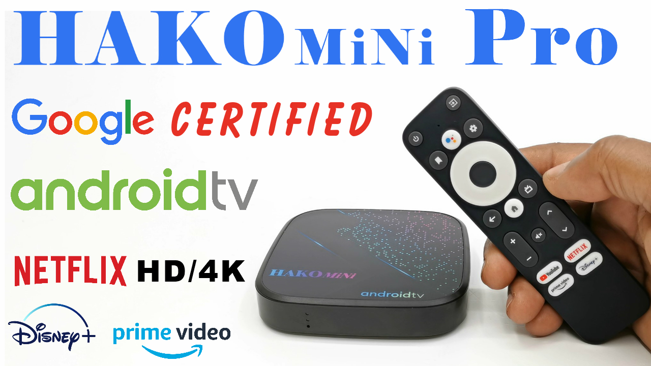 HAKOmini Pro Certified Netflix HD/4K TV Box TV Box Stop