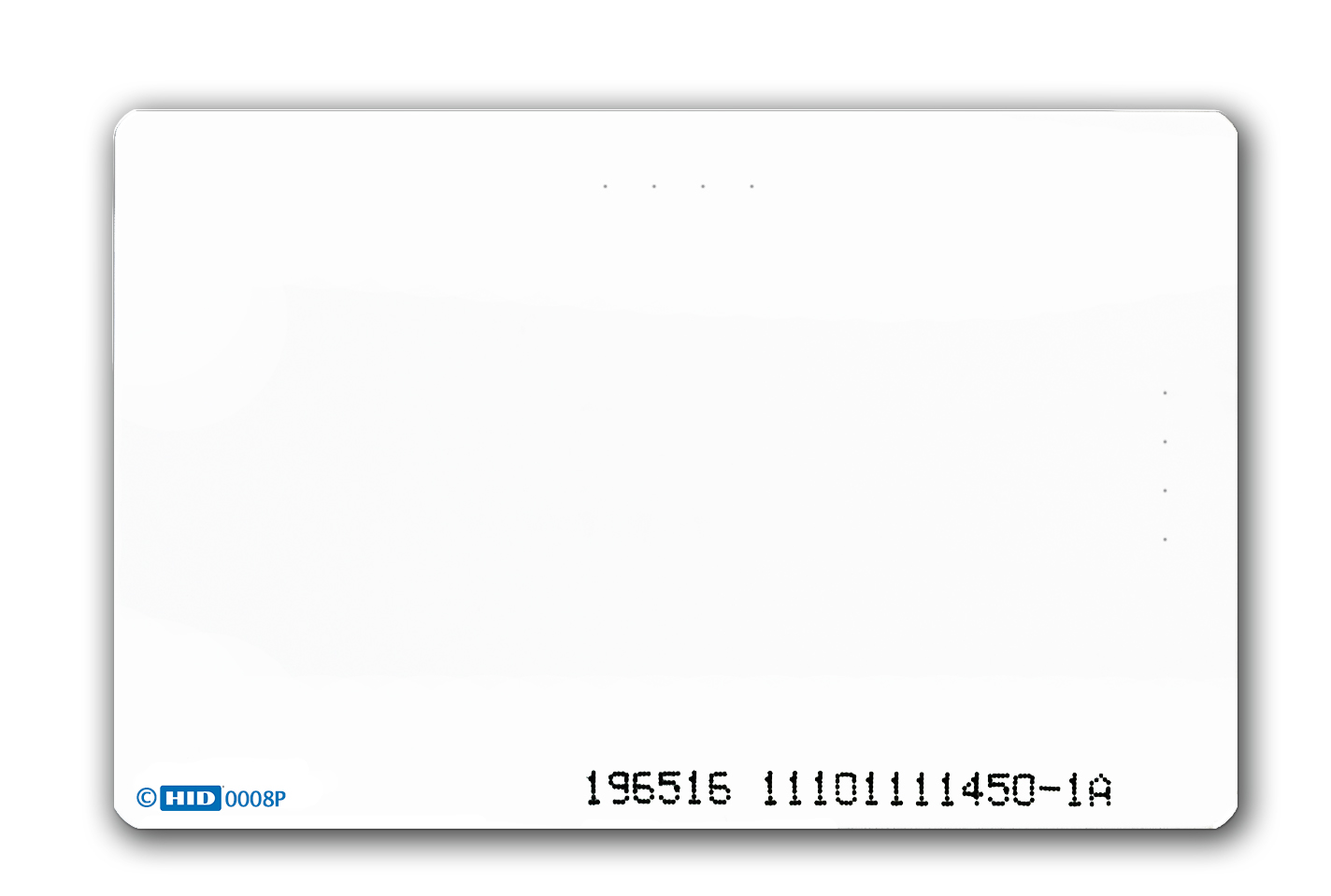 HID 1386NGGNN Paquete de 100 tarjetas ISOProx II de PVC/ Programación de numero interno y