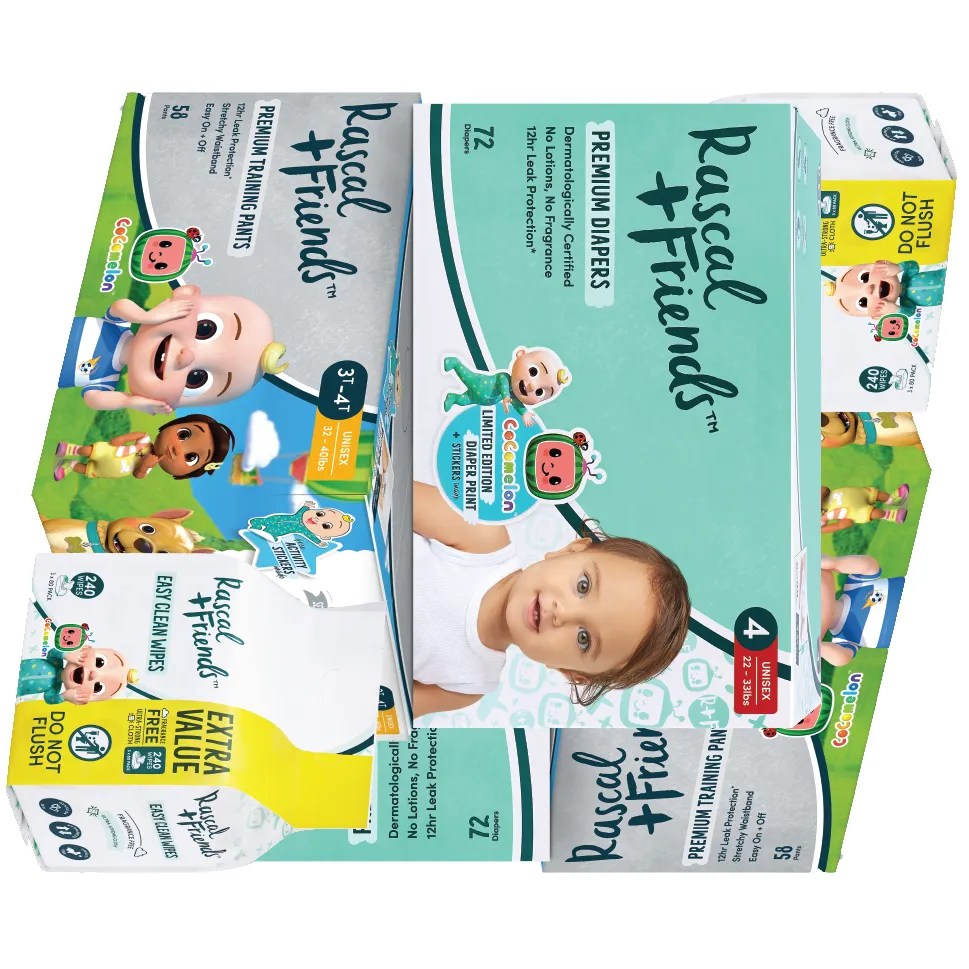 Free Rascal + Friends Premium Diapers Free Samples by MAIL