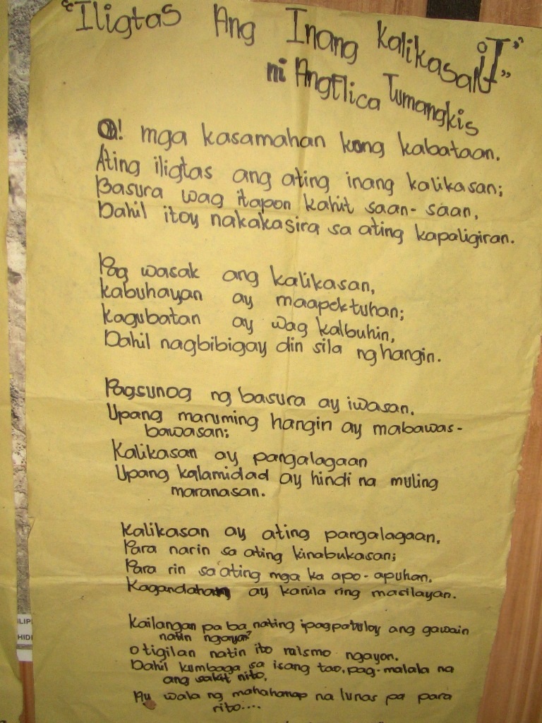 Craft and Poetry Young Subanons Commemorate Environment Month TVI