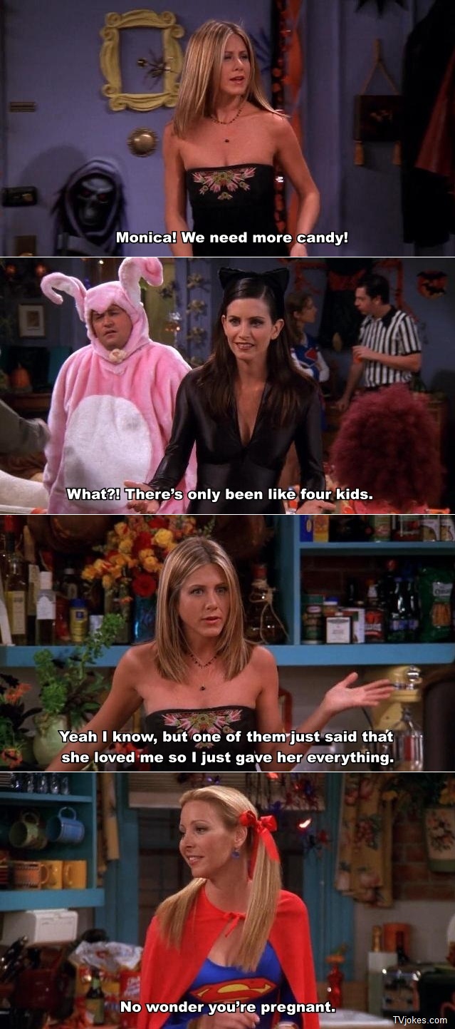 The One With The Halloween Party TV Jokes
