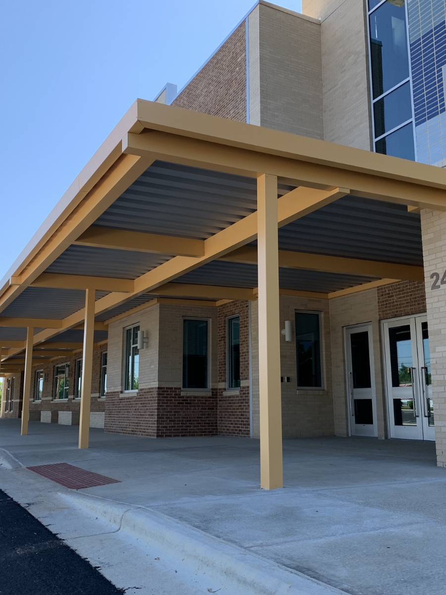Covered Walkways Commercial Metal Awnings