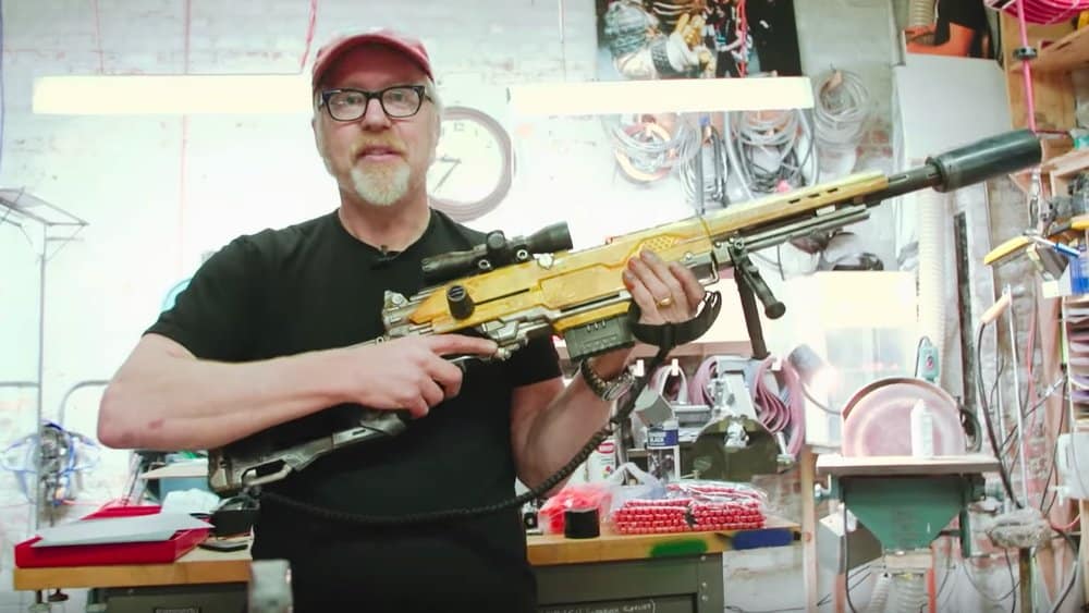 Adam Savage Turns a Nerf Gun into a SciFi Sniper Rifle