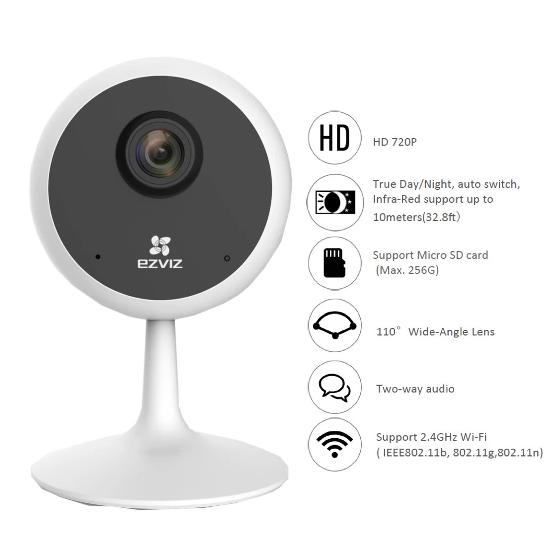 EZVIZ Indoor WiFi Camera(CSC1CD01D1WFR) Techno Vision