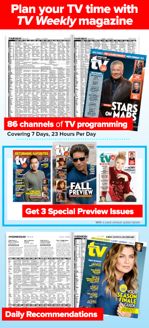 TV Weekly Magazine - Local TV & cable print listings with localized