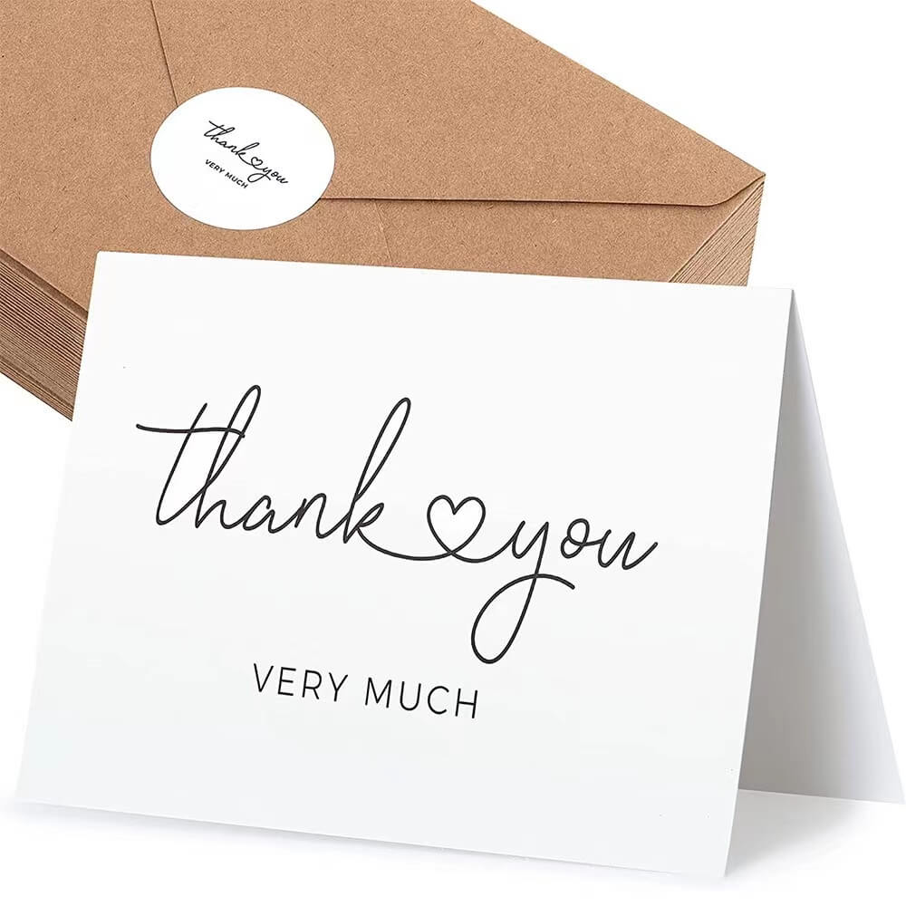 Custom Thank You Card with Envelope twpackage