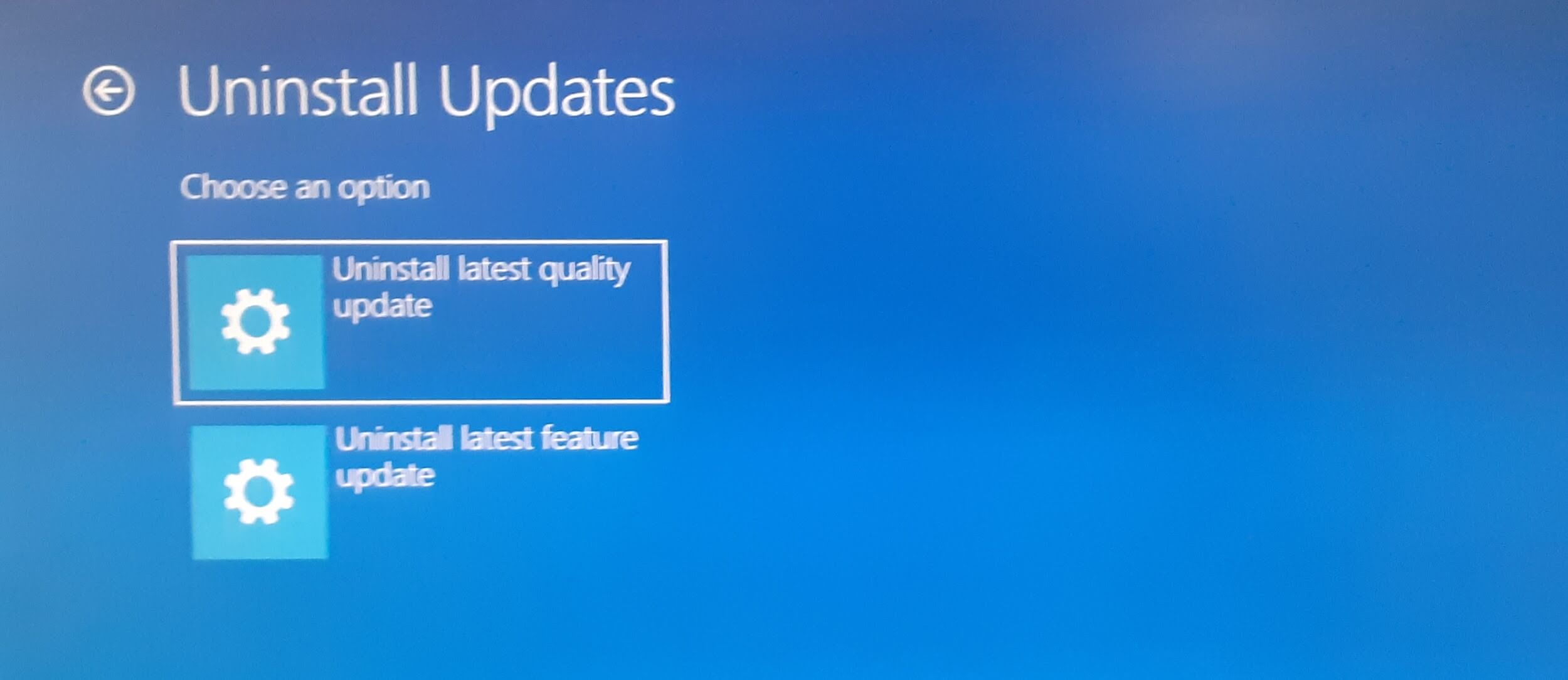 How To Uninstall Windows 10 Updates